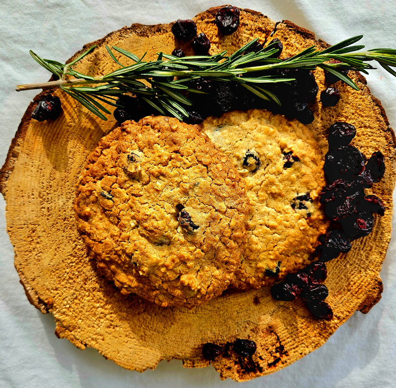 Biscuit du Père Noël à l'avoine, canneberges séchées et chocolat blanc