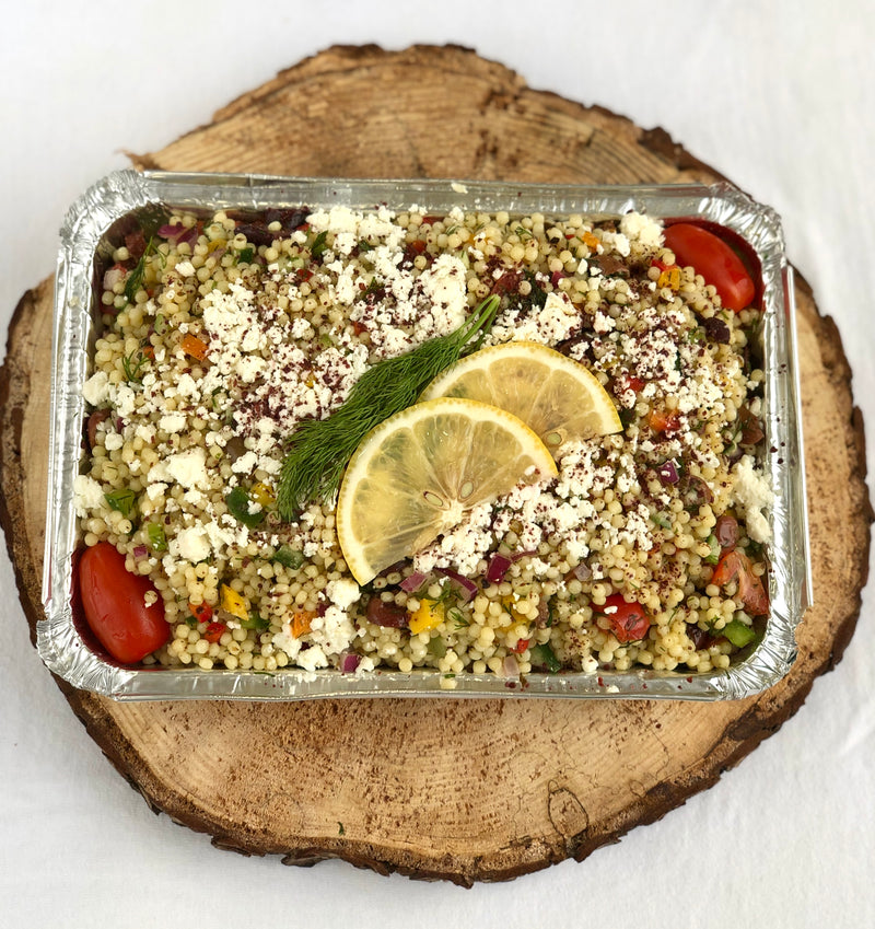Salade de couscous perlé à la méditerranéenne