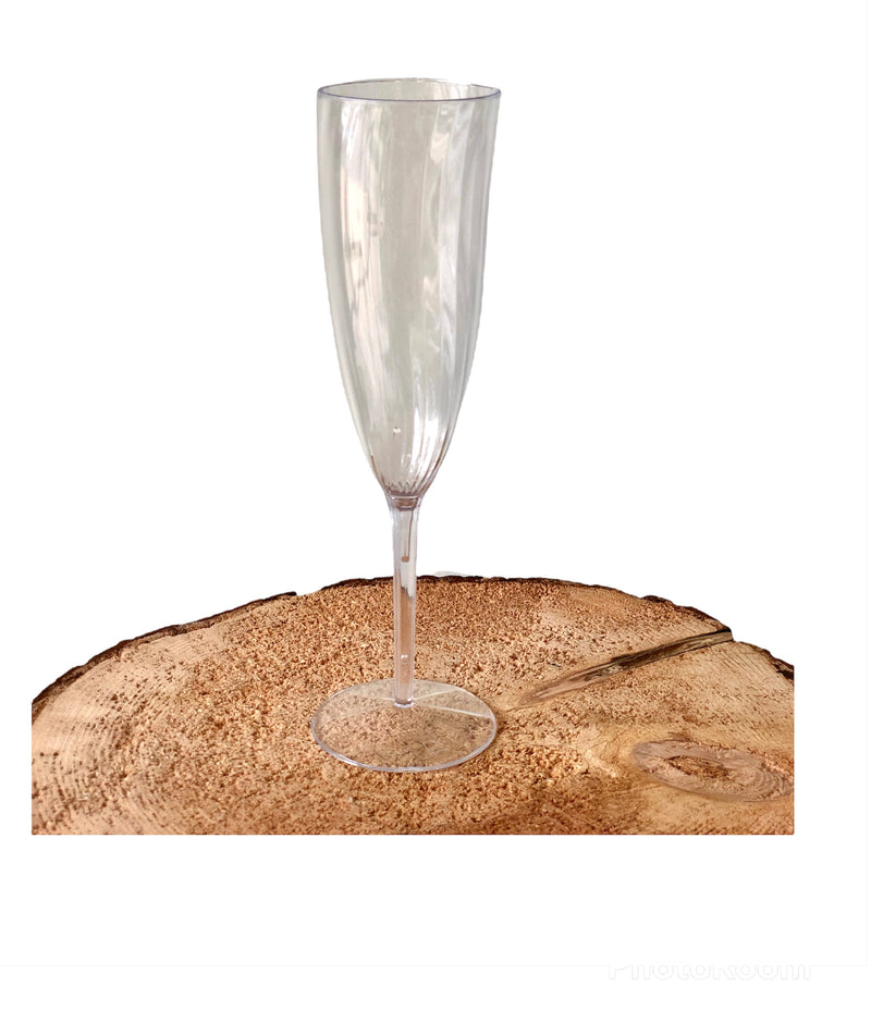 Deluxe plastic champagne flutes