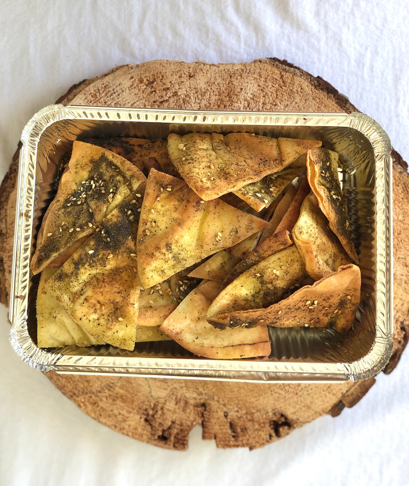 Zaatar roasted pita bread