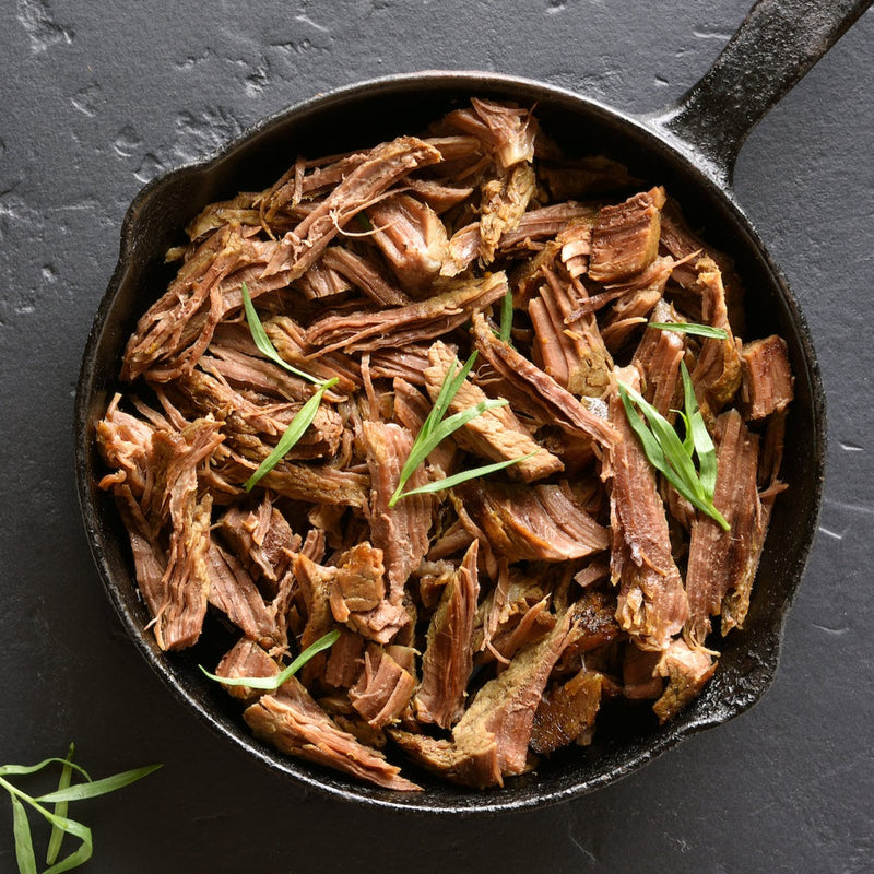 Pulled Braised Beef in Asian Flavours