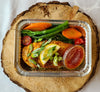 Portuguese roasted chicken breasts, piri piri sauce